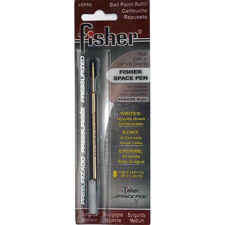 Fisher Space Pen Ricariche Originali – 3 Mine Blu, Punta Media, Per Scrivere In Ogni Condizione
