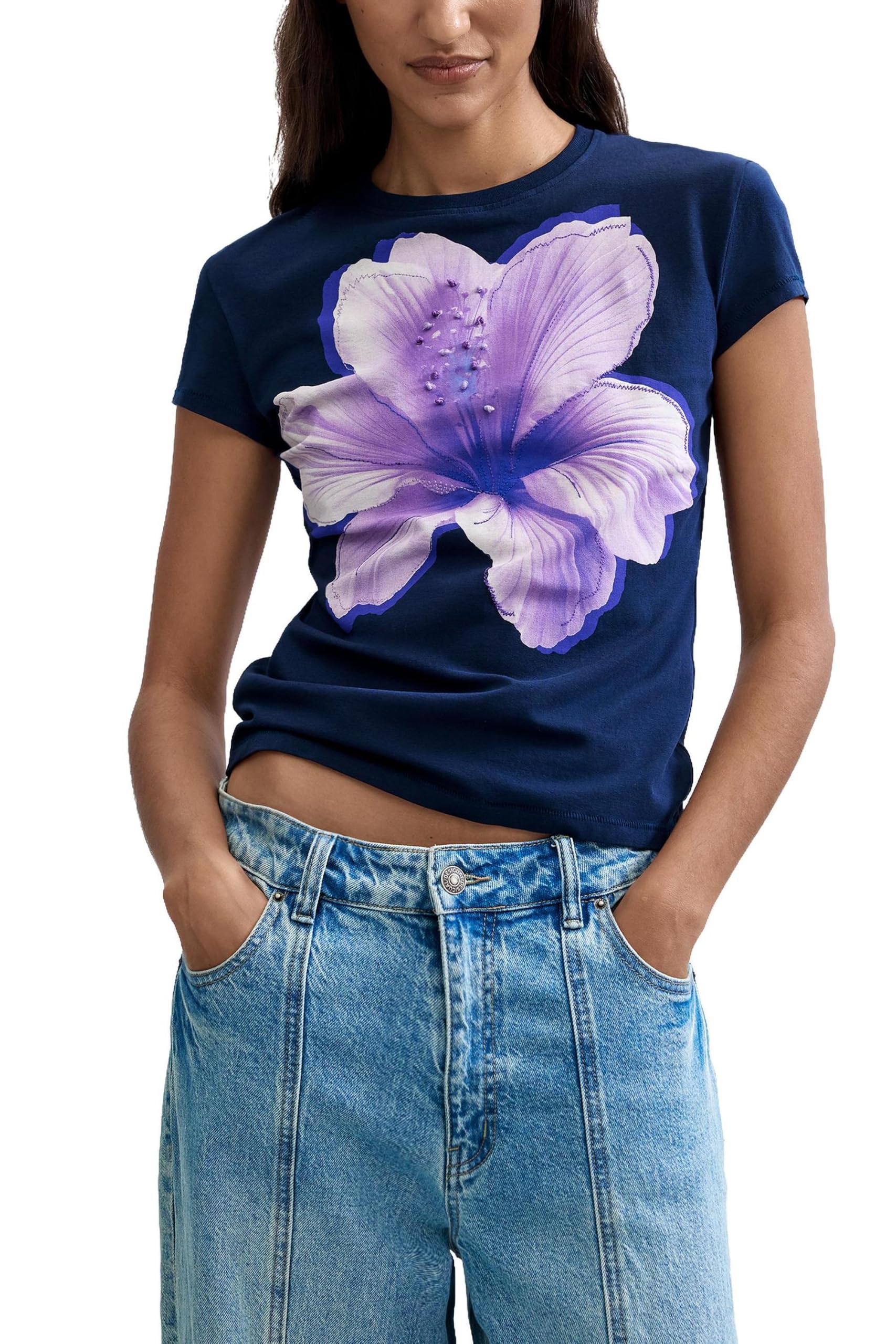 Desigual Damen Bleu T-Shirt
