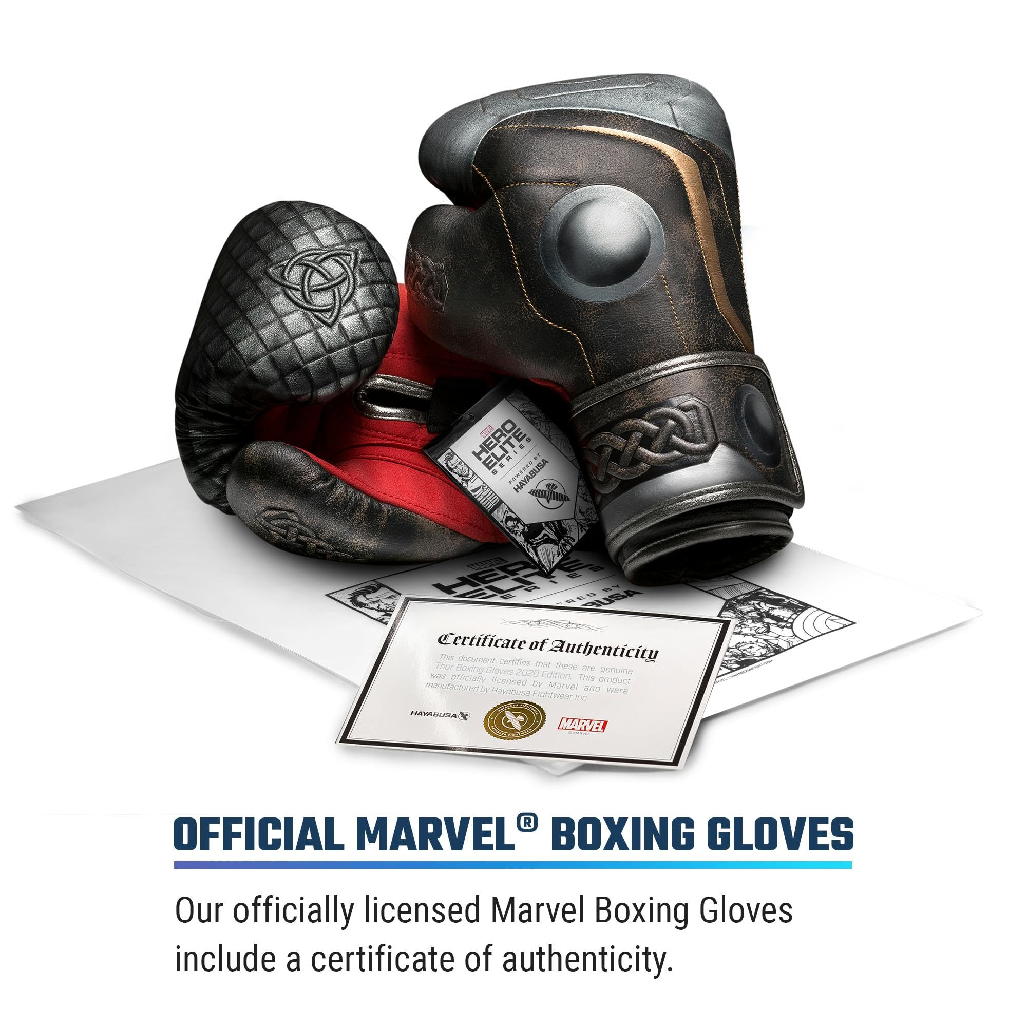 Hayabusa Marvel Hero Elite - Guantoni da boxe per uomo e donna