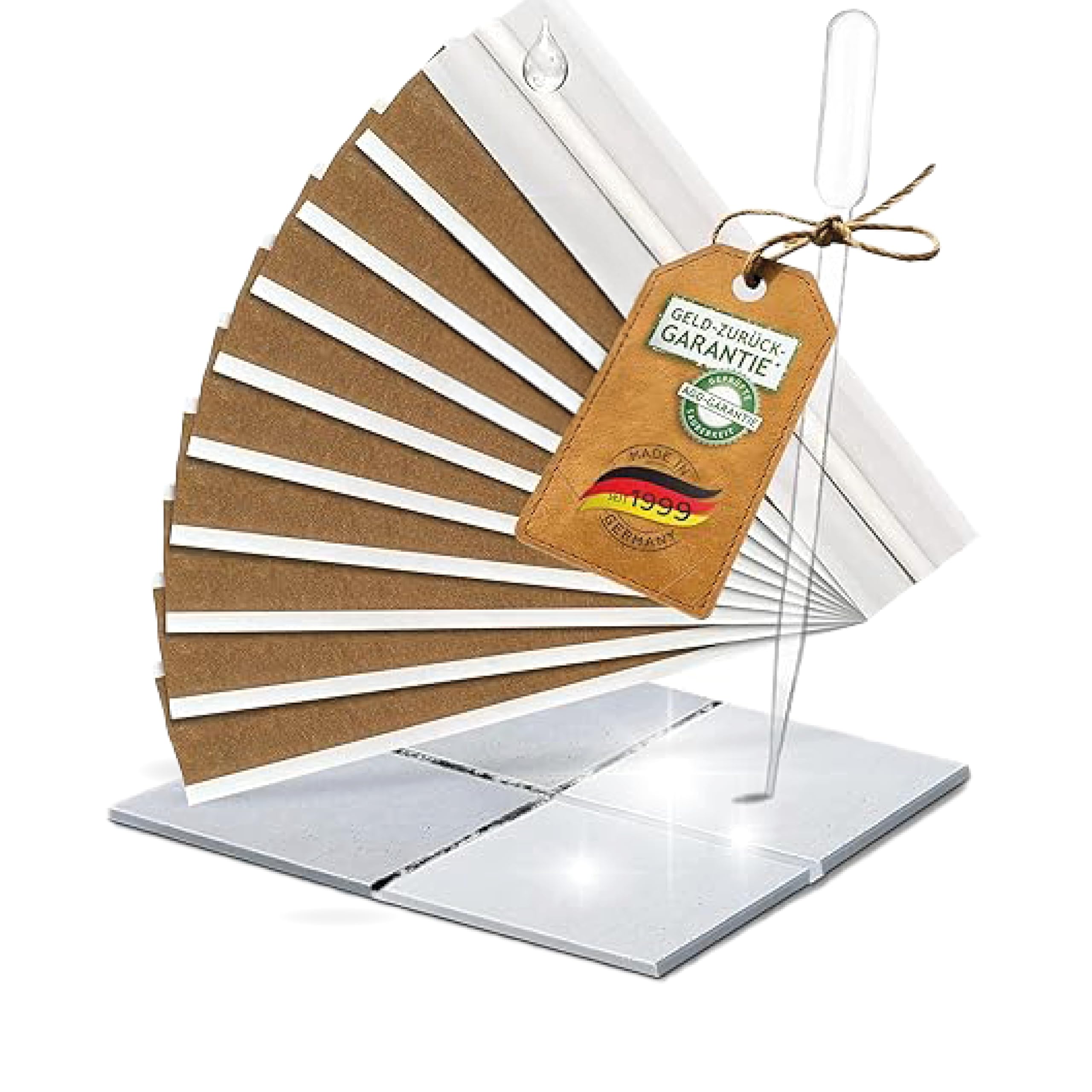 AGO Fugentape 10 x 45cm zur wirksamen Schimmelentfernung bei Silikonfugen / 10x stärker als bei herkömmlicher Anwendung mit einem Pinsel (Schimmelmittel separat erhältlich)