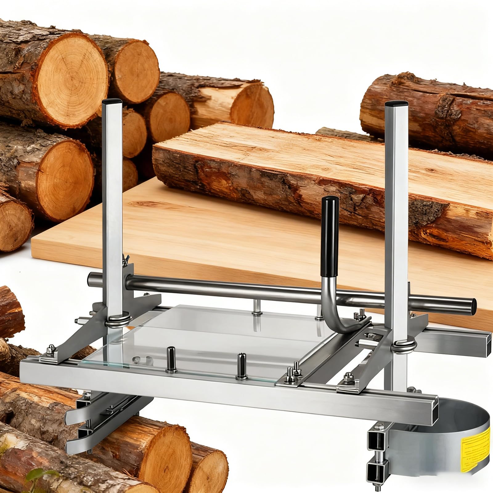 KJZQXYX 36in Chainsaw Milling Machine,Adjustable Thickness Wood Cutting Saw Mill,for Precise Cutting and Joinery,Builders/Woodworkers.