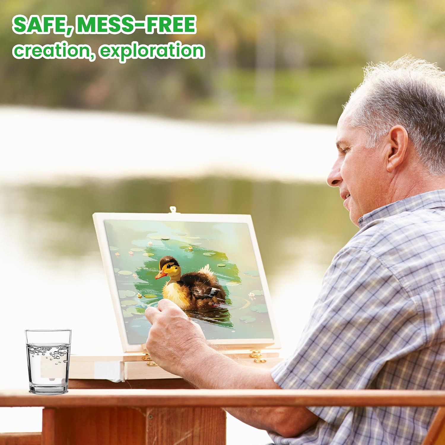 24Pcs Dementia Products for Elderly Reusable Water Painting Activity Kits for Seniors Alzheimers Crafts Activities Memory Games Alzheimer's Painting Gifts for Nursing Home Patients