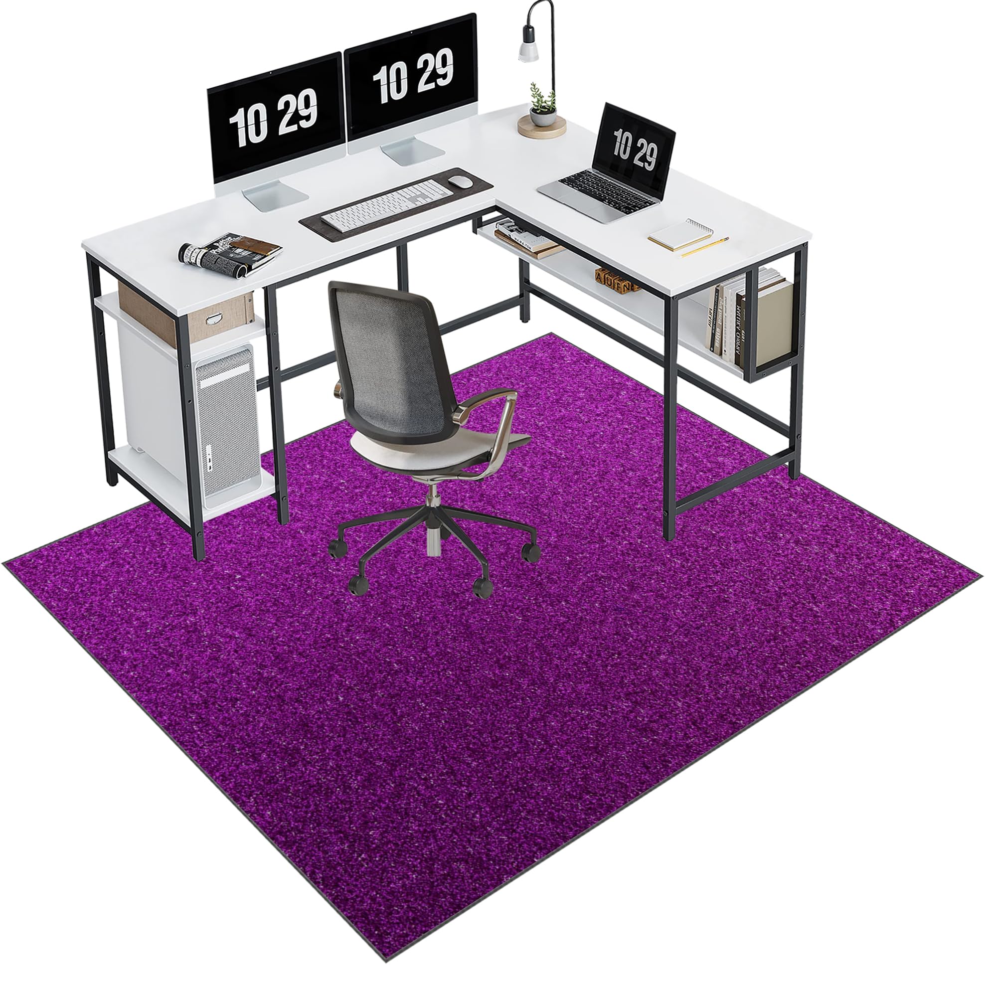 EYKWKB Office Chair Mat for Carpets, Carpet Protector Floor Mat, Desk Chair Mat for Carpeted Floors, Gaming Chair Mat, Floor Protector for Office and Home Desk Chairs 120 x 140 cm