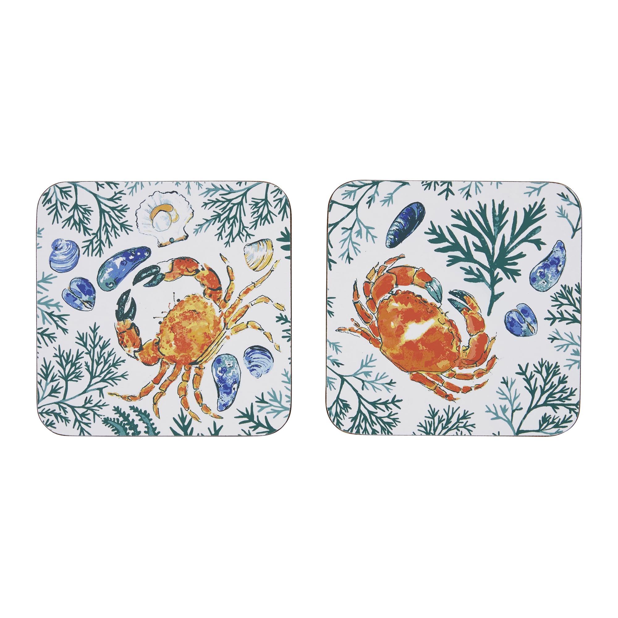 Ulster Weavers Shellfish Animal Print Printed Mdf Coasters (4 Pack) from B&Q