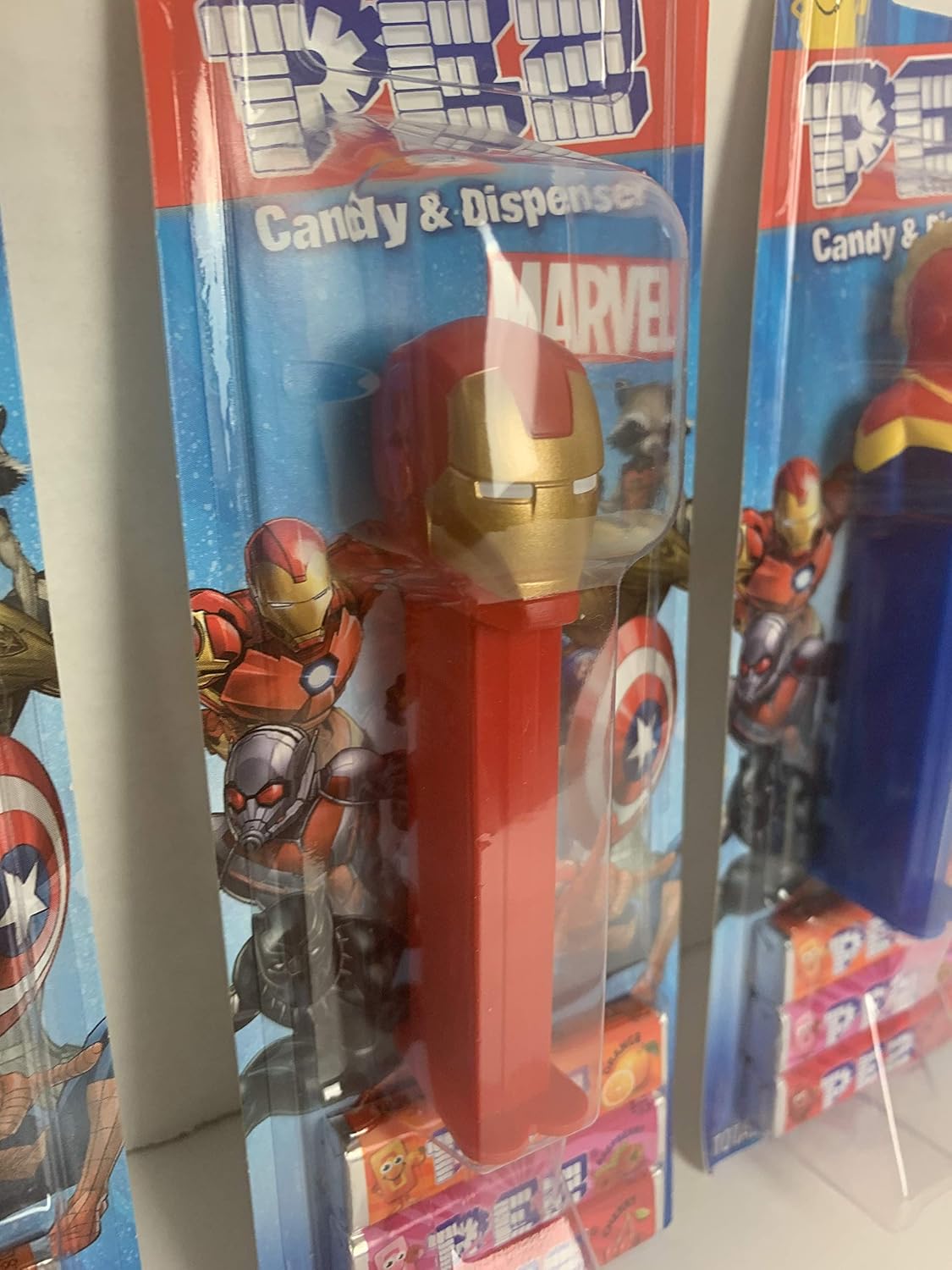 The Marvel Avengers Pez Dispenser with 3 refill candies (Heroes Vary)