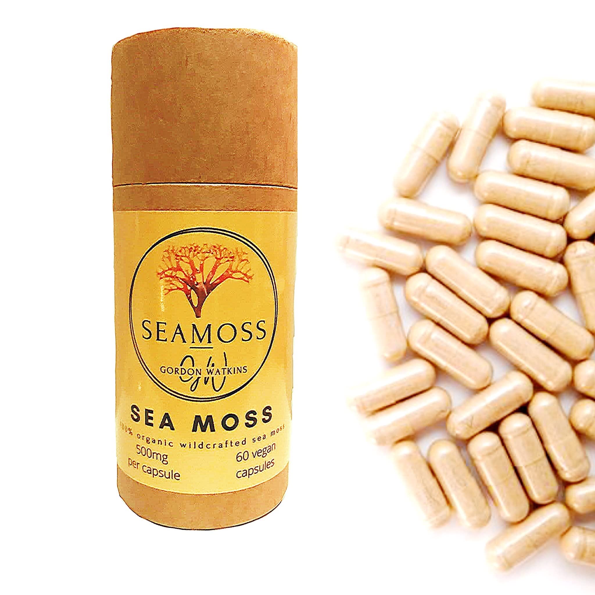 Buy Sea Moss Capsules (1000mg per Day) 60 Vegan Capsules Organic