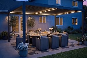 PURPLE LEAF 92KS 10' x 14' Pergola with LED