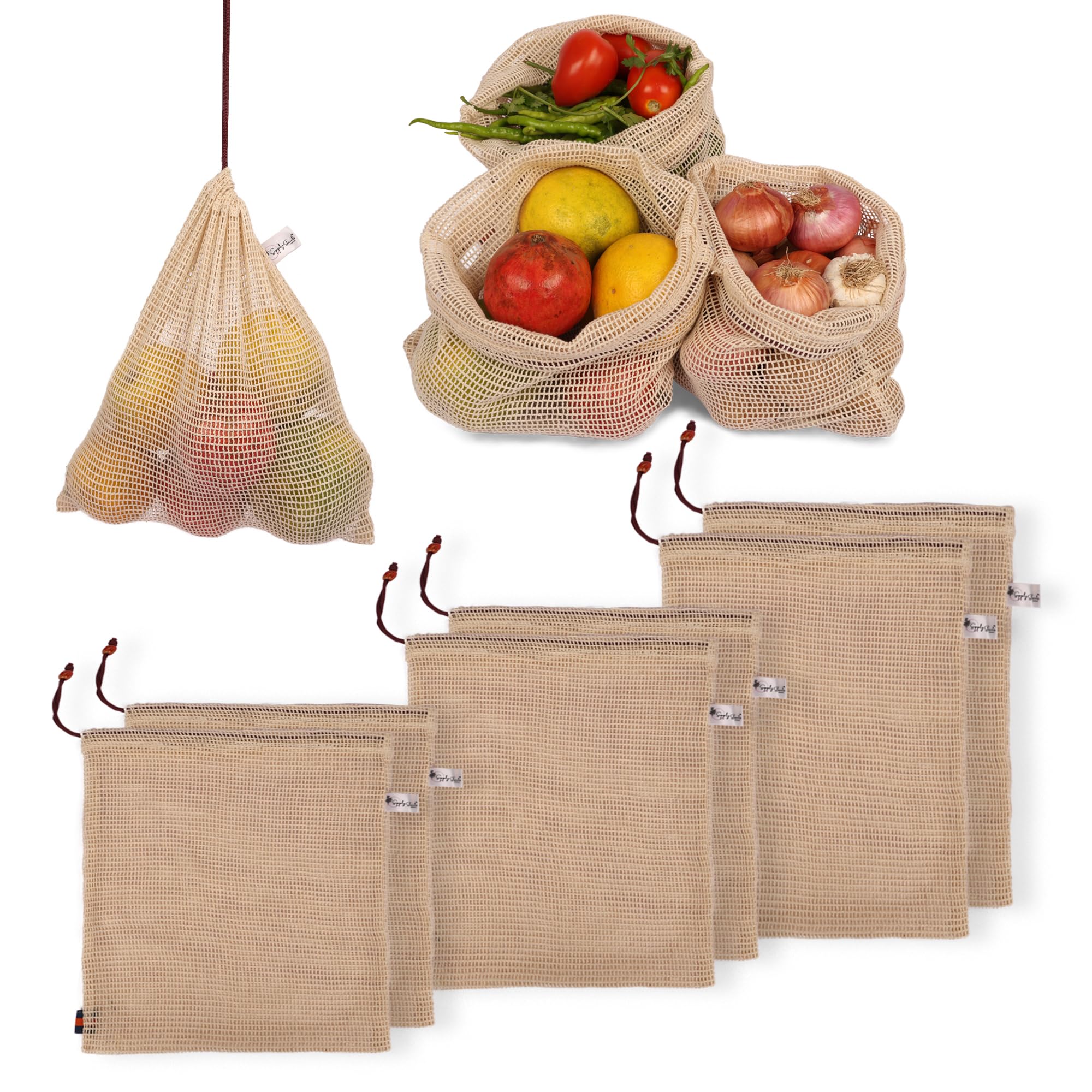 SUPPLY STREETS FASHION 100% Cotton Set Of 6 Modern Fridge Bag Eco-Friendly Natural Vegetables Bags For Fridge Storage & Mesh Net Vegetable Bag Fridge Multi-Purpose Eco-Friendly Cotton Mesh Bag, White (B0CPM8L1KX) Amazon Price History, Amazon Price Tracker