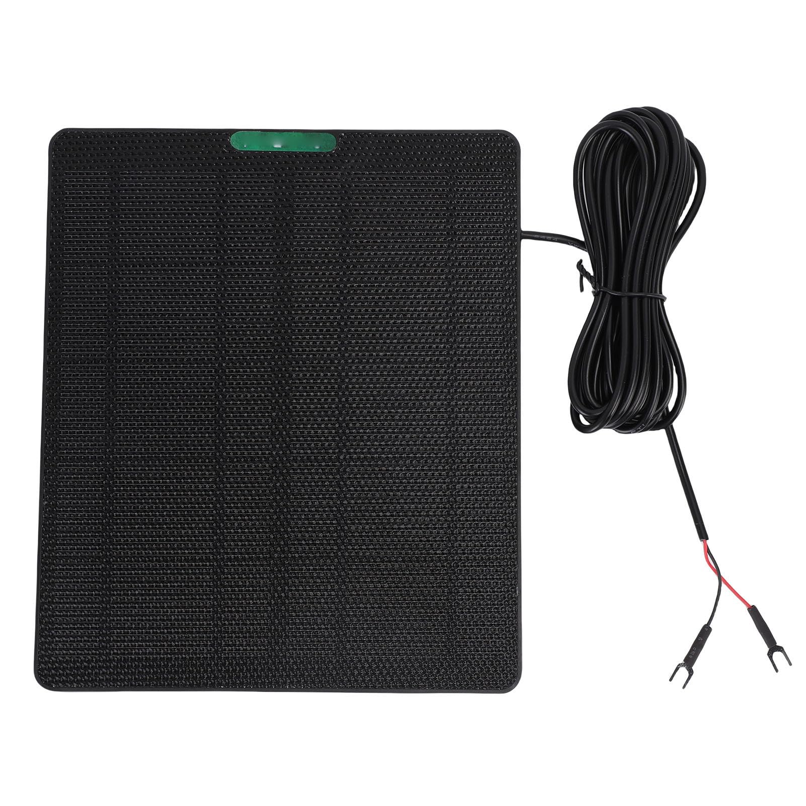 Jelquix Security Camera Solar Panel, 10W Monocrystalline Portable Solar Charger for Video Doorbell 4 3 Plus (Black)