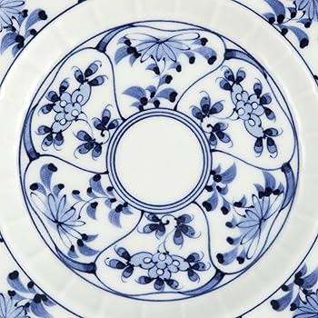 Amazon｜浜陶 波佐見焼 高山陶器 桔梗象嵌取皿 16cm 割草花紋様