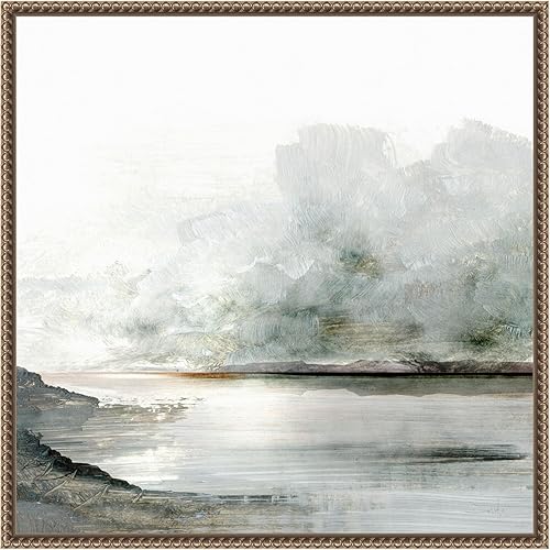 Miniatura 15 de Amanti Art Lienzo enmarcado para pared, 16 x 16 Ebb por Dan Hobday, lienzo enmarcado para pared, obras de arte de paisajes, decoración tradicional,