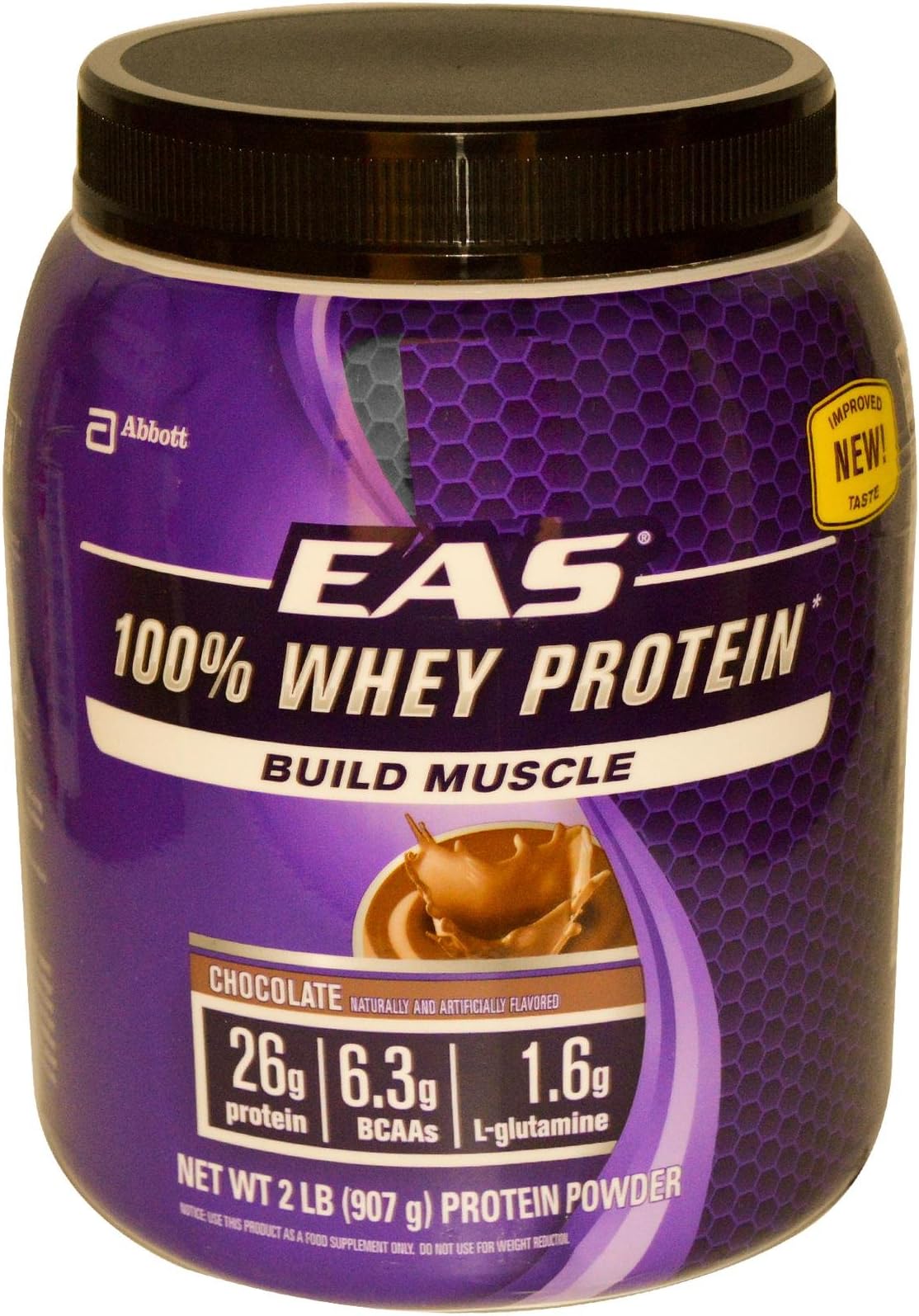 EAS 100% Pure Whey Protein Powder, Chocolate, 5lb Tub, 30 grams of Whey Protein Per Serving (Packaging May Vary)