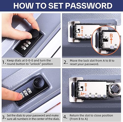 Miniatura 4 de Caja fuerte con cerradura para libros, color rosa caja secreta Ohuhu con compartimento secreto, pequeña caja fuerte para el hogar, caja de libros