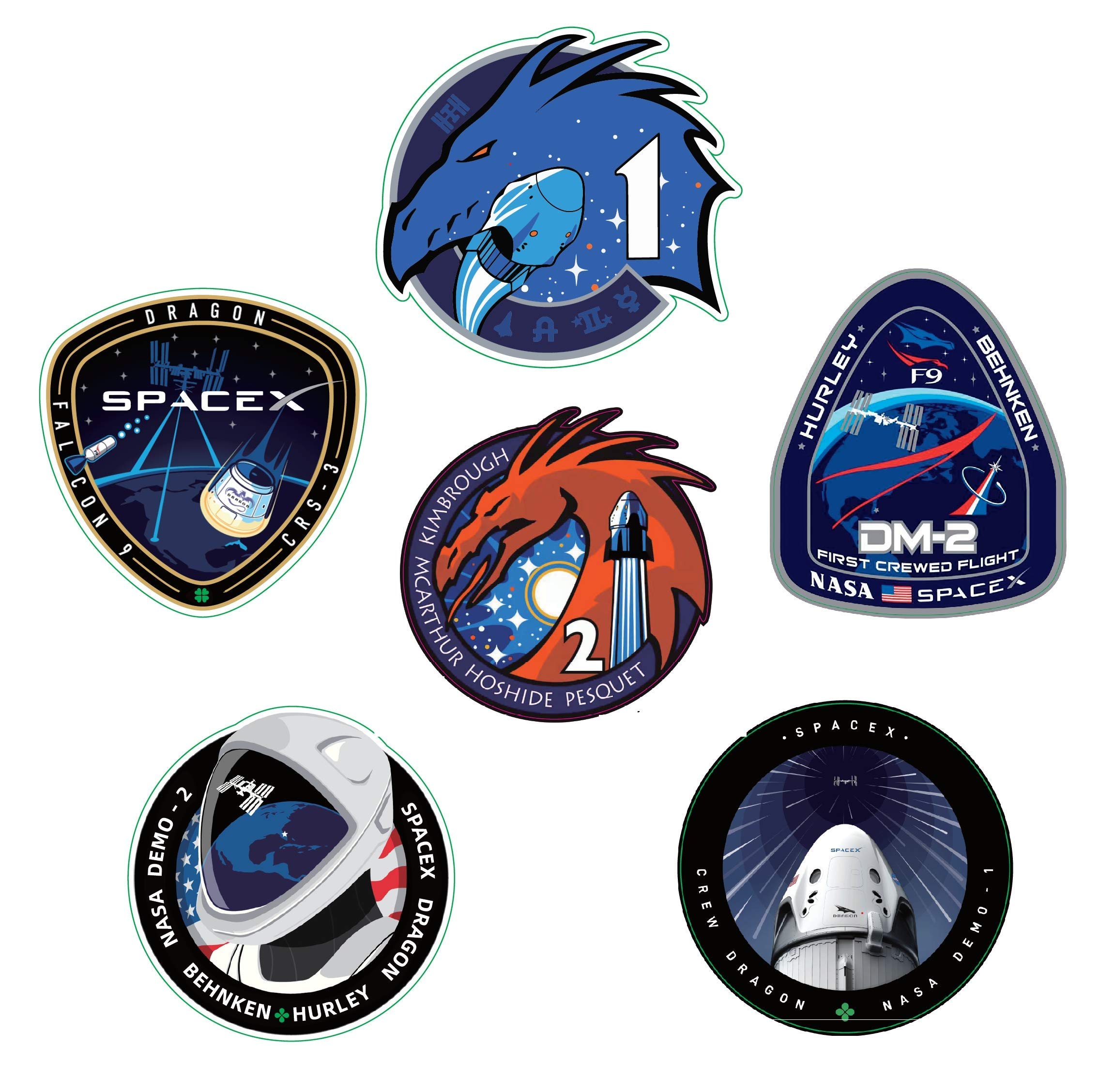 Amazon.co.jp: スペースX [SpaceX] ロゴ ステッカー 9枚セット