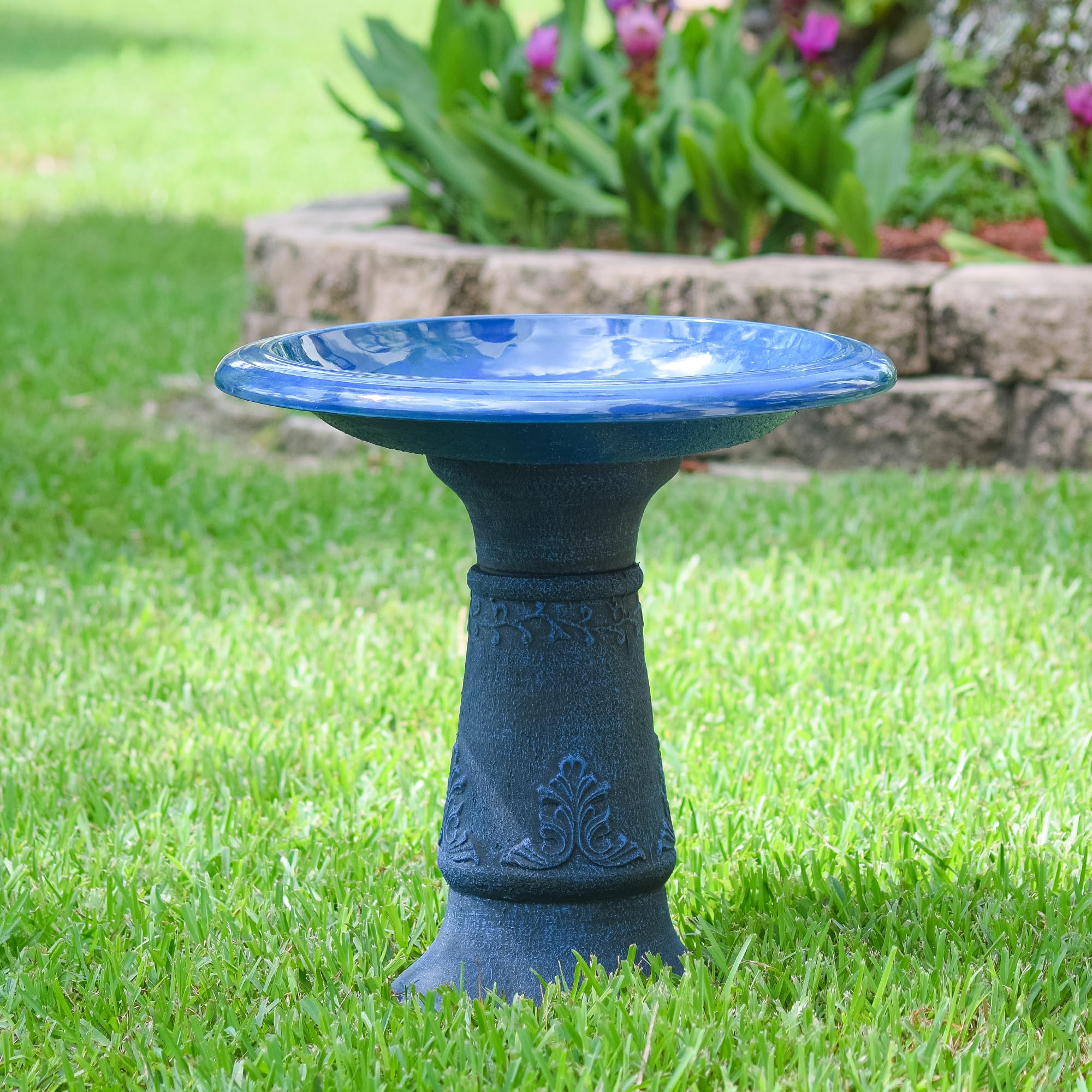 Amazon.com: Arcadia Garden Products Fiberclay Bird Bath Outdoor