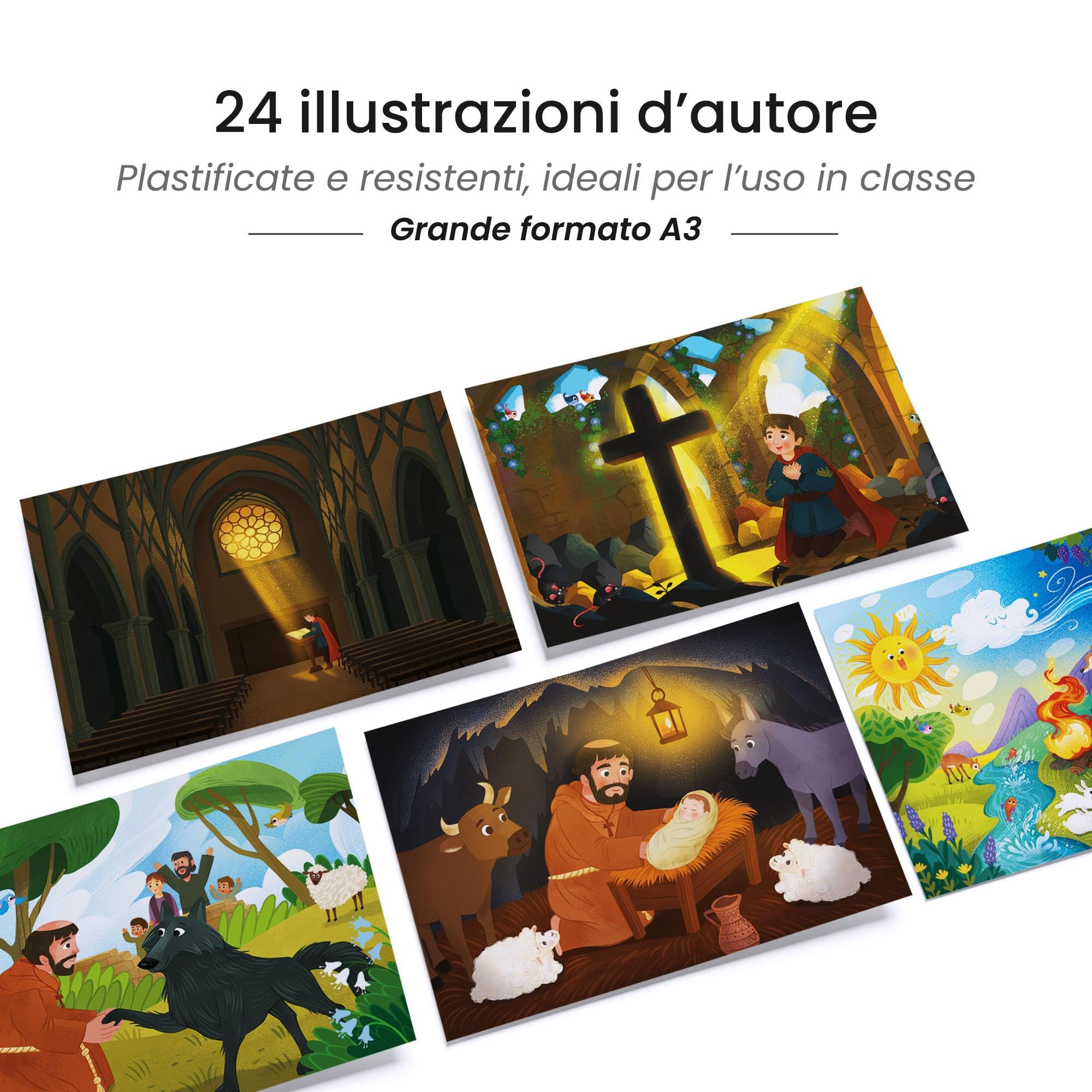 San Francesco, il fratello di tutti. Racconto della vita ispirato alle fonti francescane. Storia kamishibai. Ediz. italiana e inglese. Con burattini. Con flashcards. Con materiali educativi stampa...