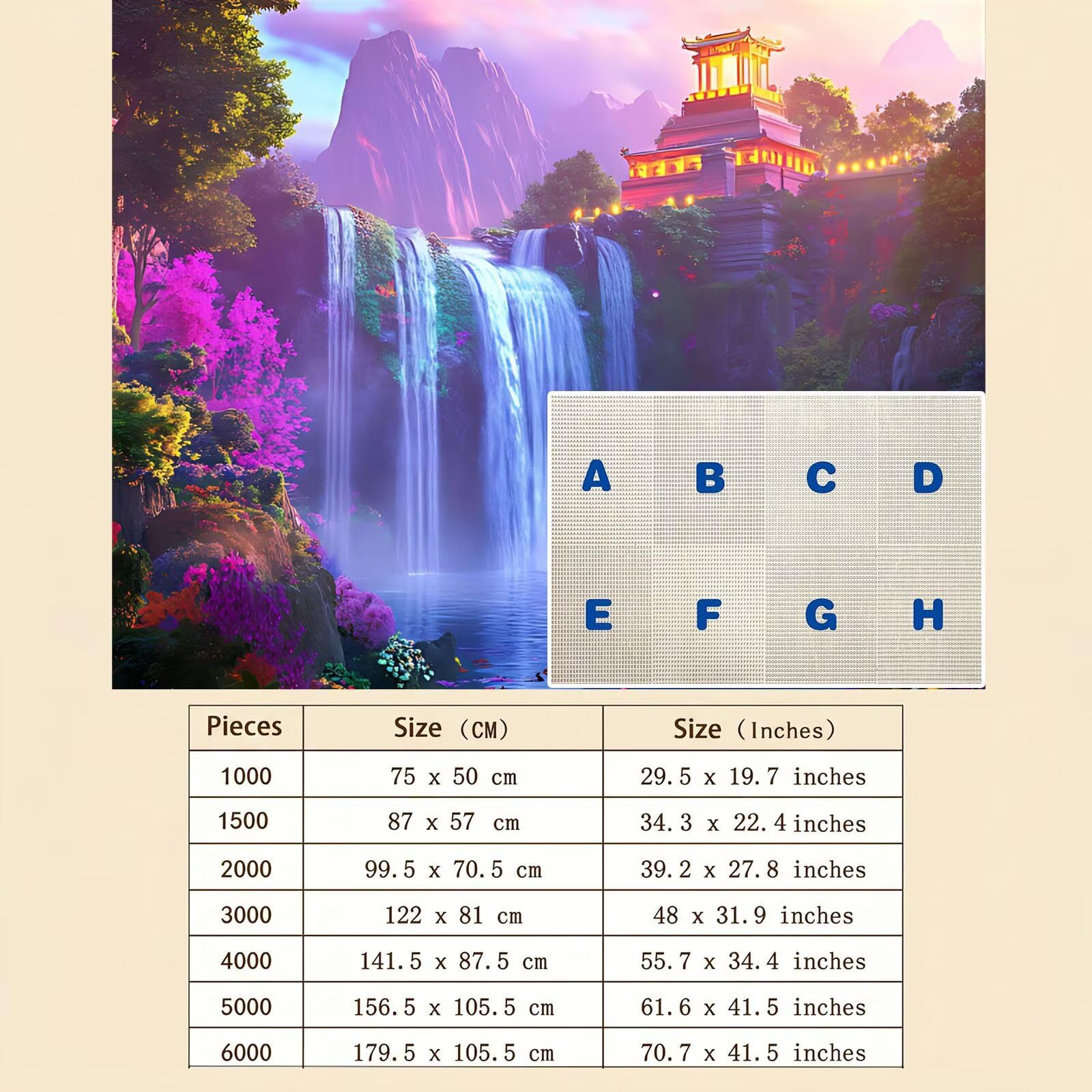 paesaggio Autunno Puzzle 4000 Pezzi per Adulti, Puzzle in Legno - Collezione Classica con Poster Incluso - Sfida di Concentrazione e Passatempo Antistress, Gioco per Famiglia, 141 x 87 cm f0-511