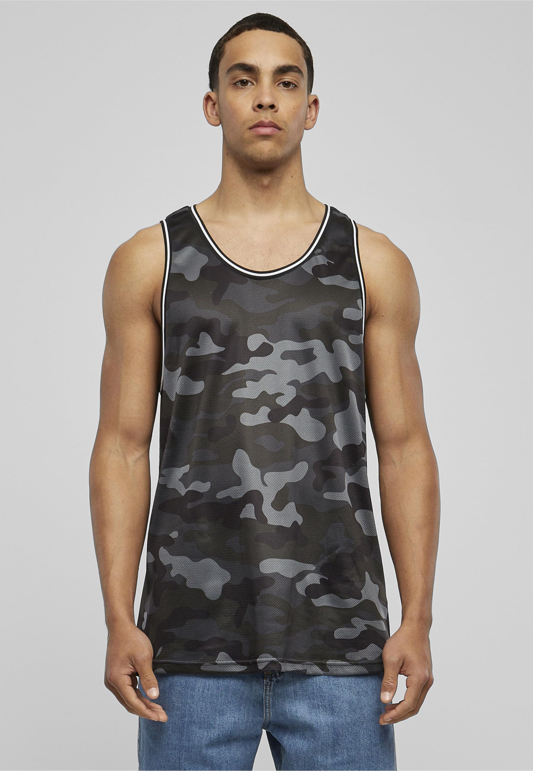 Urban Classics Herren Tb2065-camo Mesh Tanktop Unterhemd