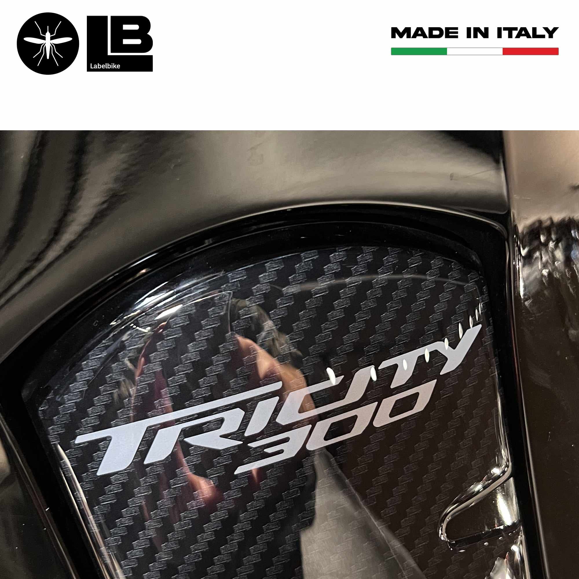 labelbike - Naklejka żywiczna 3D do Dekoracji i Ochrony klapki wlewu paliwa Motocykla kompatybilna z Yamaha Tricity 300