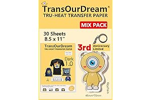 TransOurDream Heat Transfer Paper: Effortless Weed Removal & Premium Quality for Dark Fabrics
