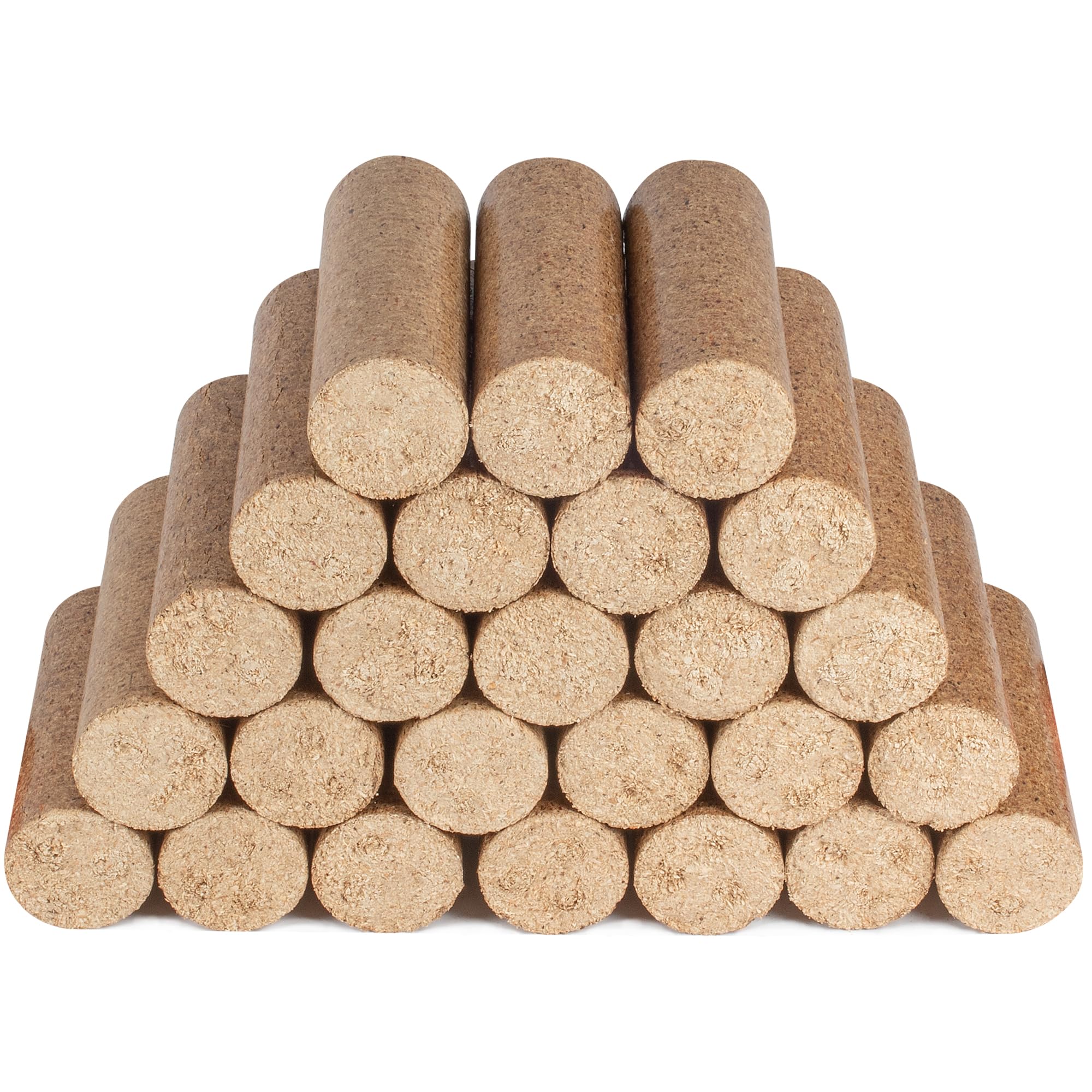 Hardys Brown Fire Logs, 5 X 8.4Kg (25 Briquettes) - Clean Burning Fire Wood For Firepit & Chimeneas | Low Ash, High Heat Output | 100% Virgin Wood | Ideal For Log Burners & Pizza Ovens