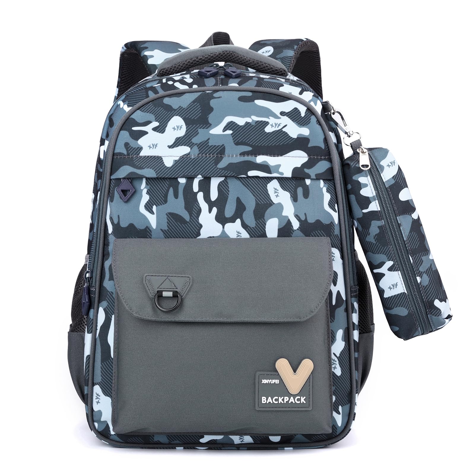 PROTAURI Mochila Escolar para Niños - Niñas Escuela Primaria Adolescente Ligero Camuflaje Bookbag Estudiante Casual Mochila Viaje al Aire Libre