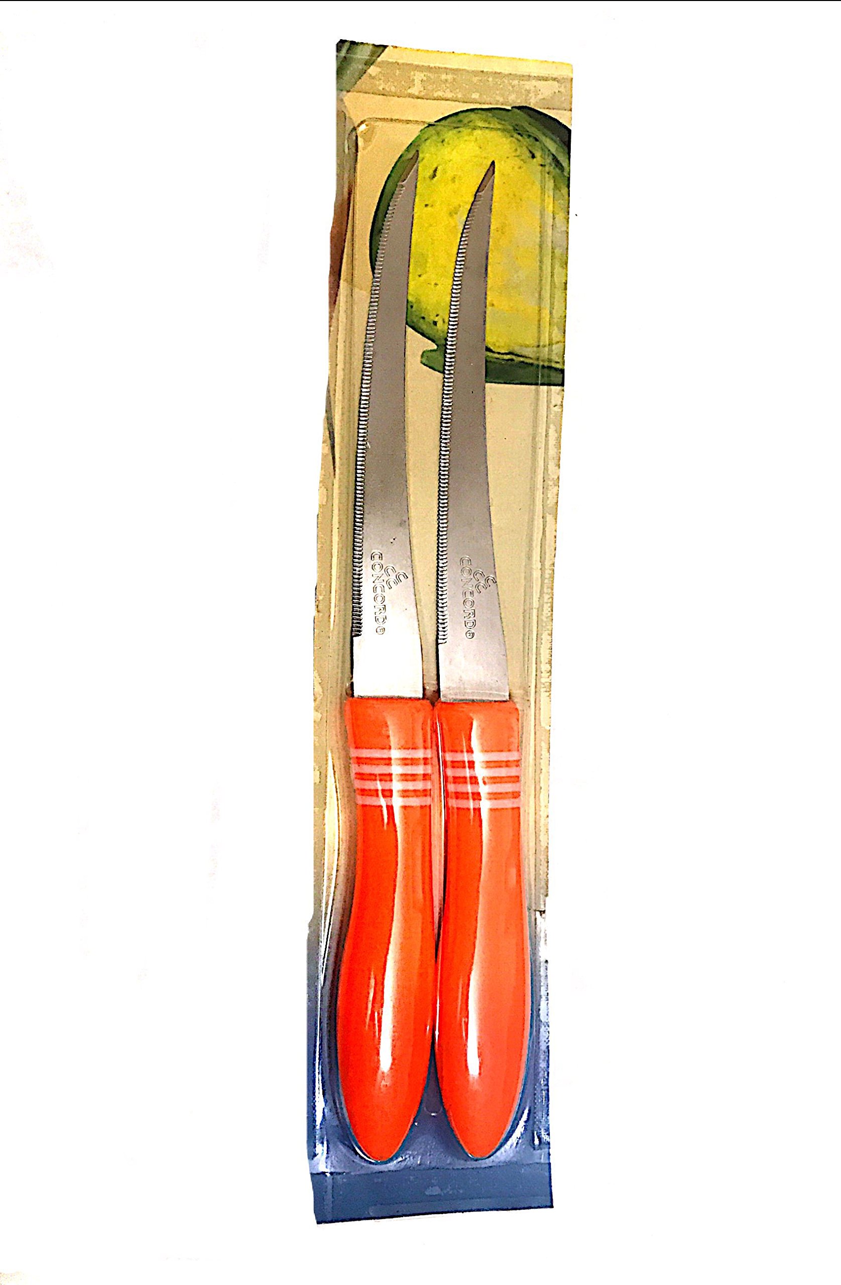 CONCORD-LEDZZ GERMANY Stainless Steel Steak and Kitchen Knife Tomato Knife Set of 2 Pieces (Colour May Vary)
