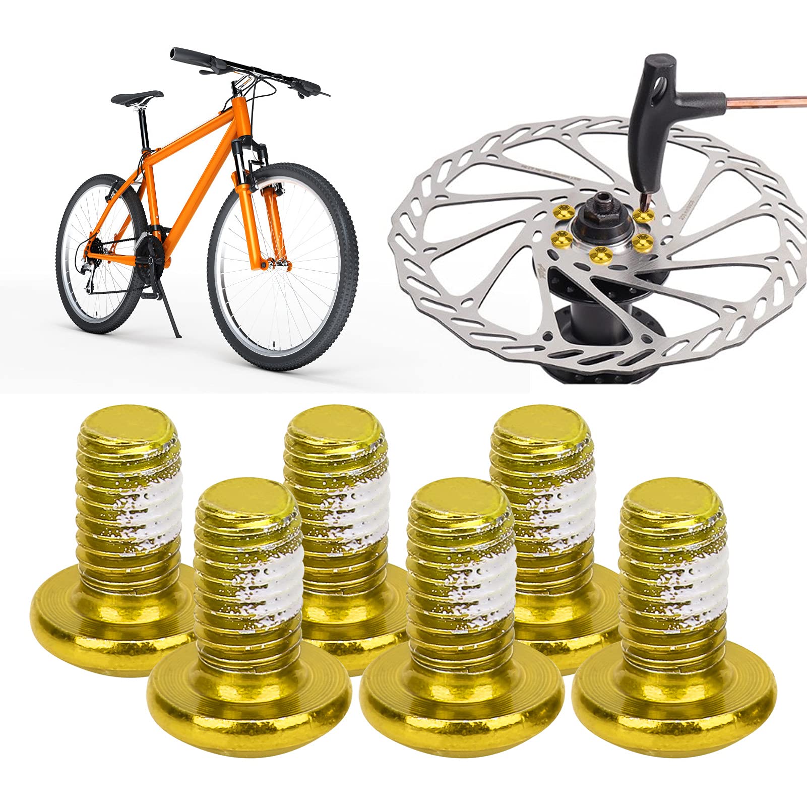 Confezione Da 12 Bulloni Per Rotore Freno A Disco MTB, Inox