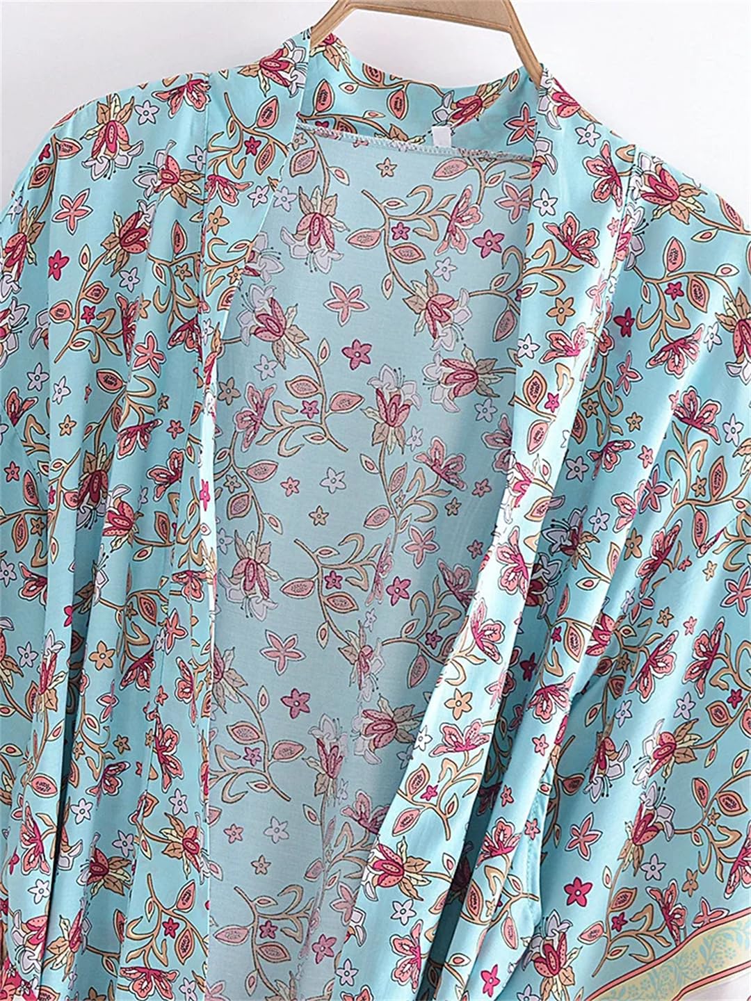 Disimlarl Kimono da donna con stampa bohémien, maniche a pipistrello, maxi copricostume da spiaggia