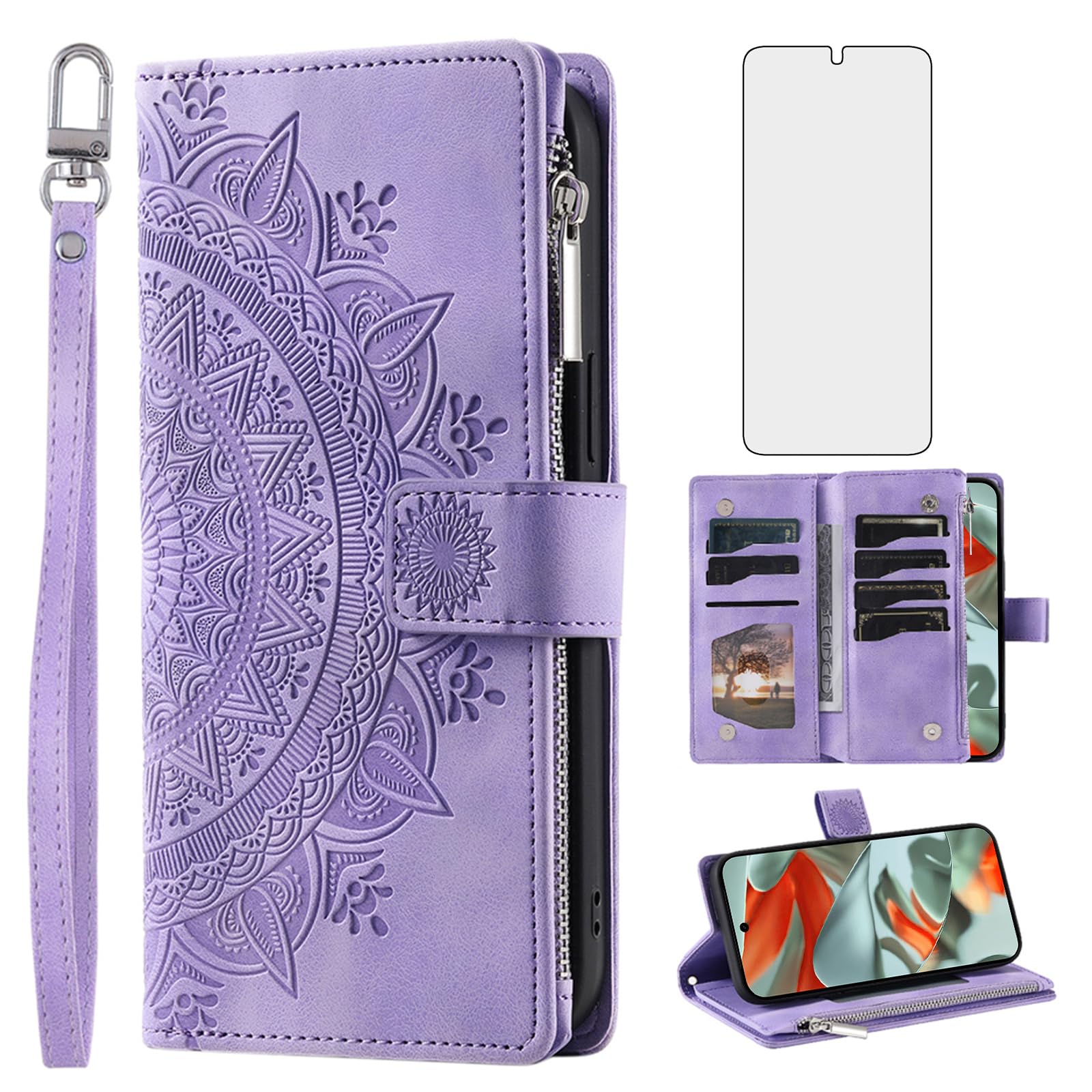 Coque Pixel 9 Pro XL antichoc Asuwish DKTTQB US violette robuste - 7