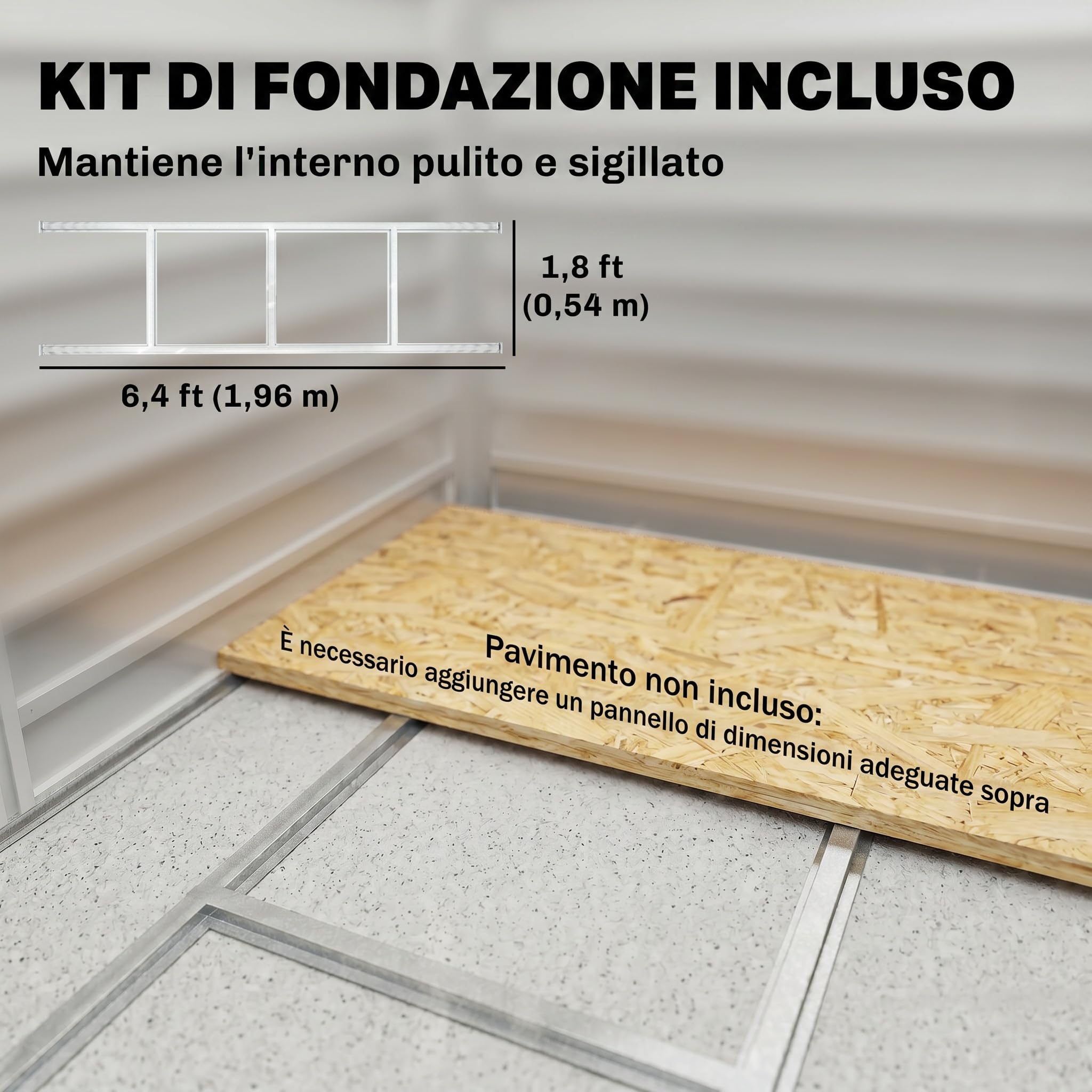 Outsunny Casetta da Giardino 2.36 m² Lamiera d'Acciaio 4 Prese d'Aria 2 Porte Scorrevoli Capanno Porta Attrezzi Tetto Inclinato 213x120x194 cm Grigio Scuro