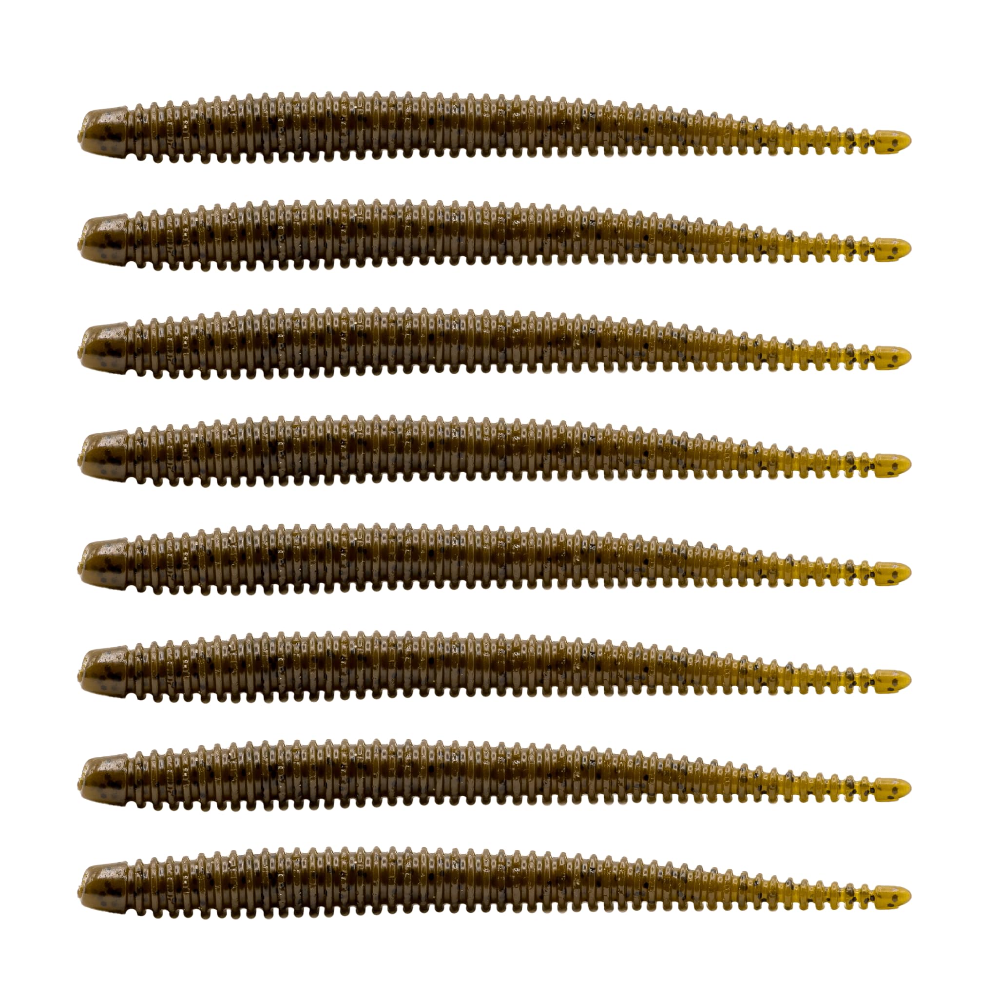6th Sense – Bamboosa 5.3" – Soft Plastic Stick Worm – Bass Fishing – Ribbed Body Perfect for Neko, Texas, and Other Finesse Rigs (8 per Pack)
