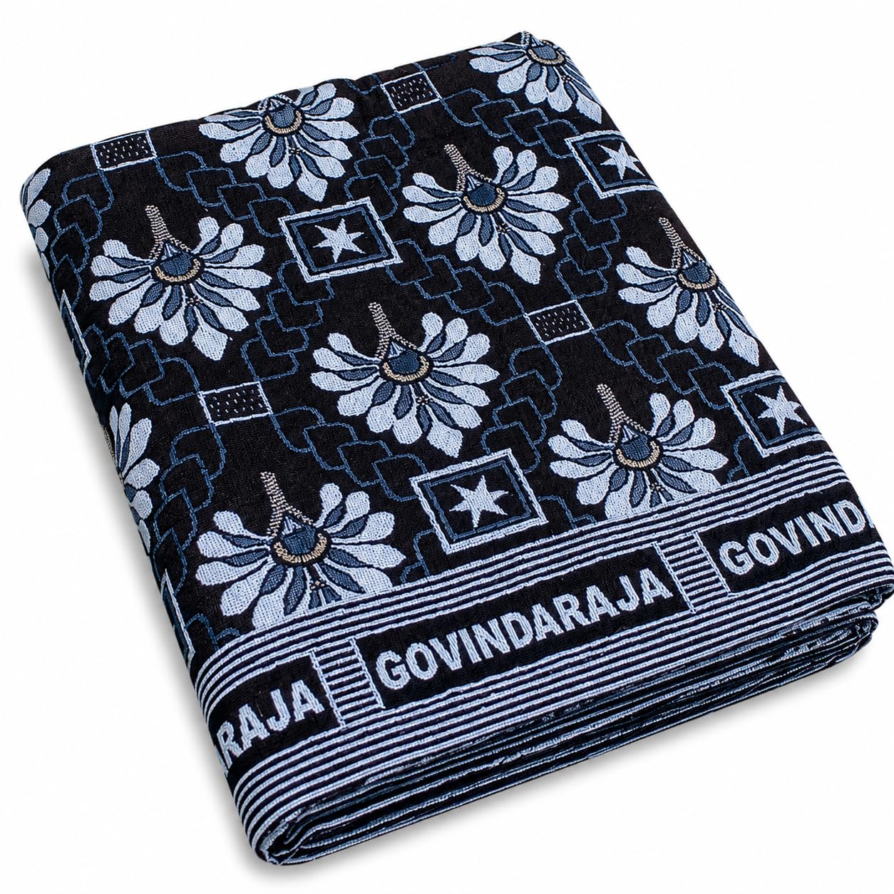 Cotton Blanket 60x90 Inch (1250g) | Soft Lightweight Single Bed Blanket 60x90 inch | All Season Comfort (Blue)-image-37