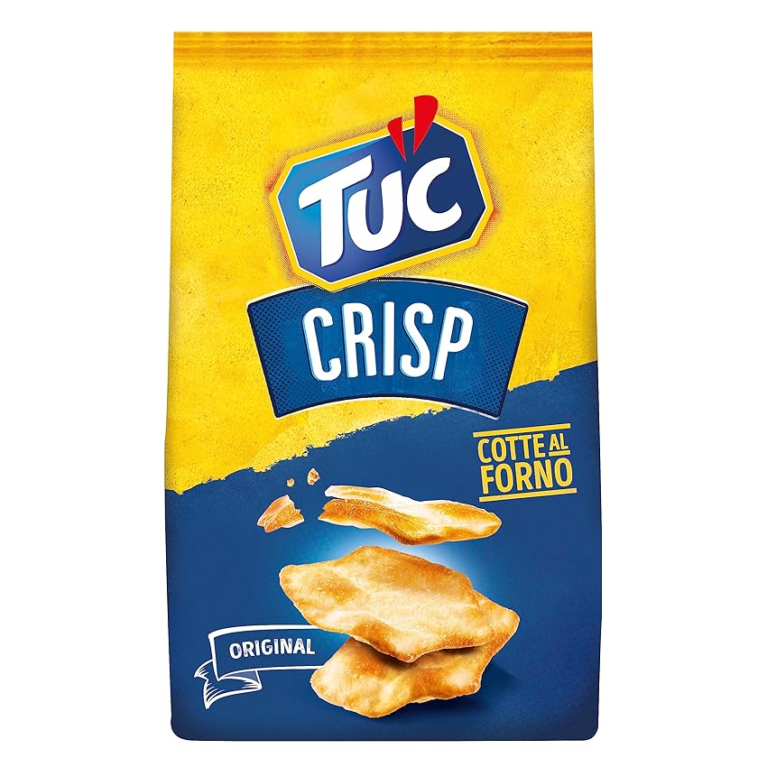 Immagine del prodotto Tuc Crisp, Sfogliatine Croccanti a Base di Patate cotte al Forno con Grano 100% Italiano, 100g