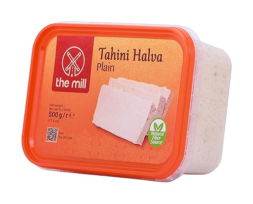 Miniatura 5 de The Mill Tahini Halva (liso) 17.64oz PET de 17.64 onzas, fuente natural de fibra, Halal, apto para veganos, procesado naturalmente, ideal para
