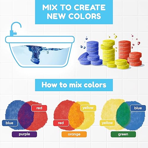 Miniatura 3 de Aqualab + Juguetes de baño para niños de 4 a 8 años, juguete de baño con succión de pared con temática científica, incluye vasos, frascos, tubos y