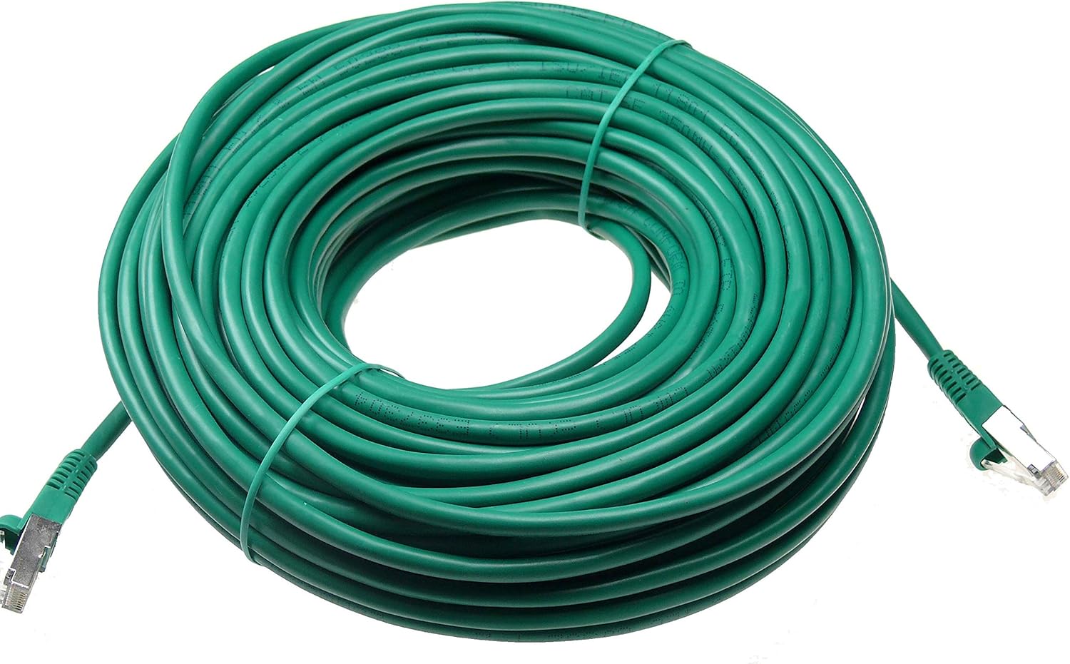 NTW Cat6 Ethernet Cable Shielded 100 FT Yellow Plated RJ45 Connector Internet LAN Wire Cable Cord for Modem Router PC Mac Laptop PS2 PS3 PS4 Xbox 360 Patch Panel Faster Than Cat5 Cat5e (345-S6-100YL)