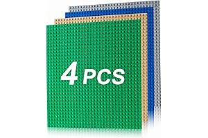 4 Pack Baseplates for Lego-compatible Building Creations