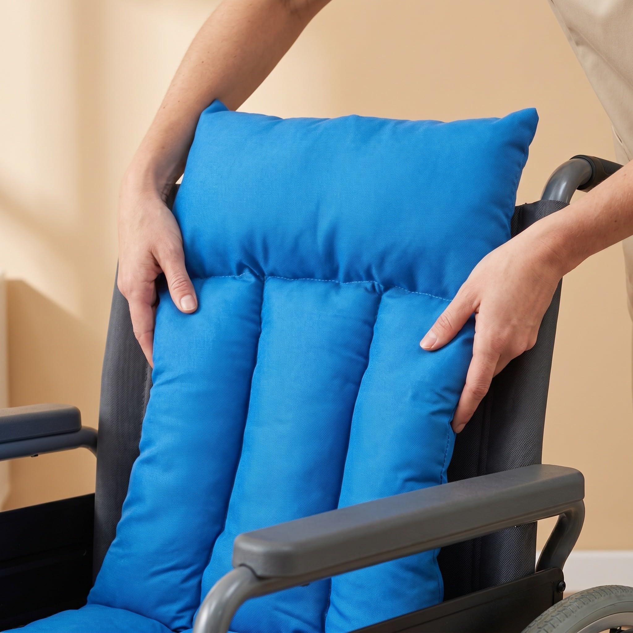 Lurrose Soporte Lateral para Silla de Ruedas - Cojín de Apoyo para la Espalda - Mejora la Postura - Cuña de Asistencia para Sentarse para Personas Mayores discapacitadas o Pacientes Que han sufrido