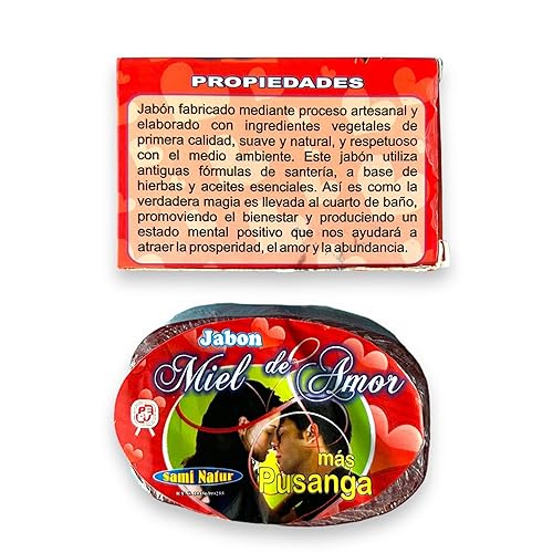 Miniatura 2 de Pusanga and Miel de Amor Bar soap to Attract love, soap with herbs for love and romance, Jabón para atraer el amor