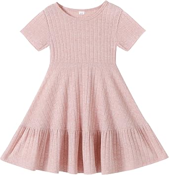 Toddler Baby Girls Summer Dresses Tiered Kids Swing Sundress Casual Birthday Beach Little Girl Boho Dress