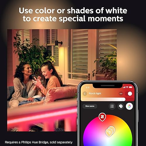 Miniatura 8 de Philips Hue White & Color Ambiance Outdoor LightStrip 5m16ft (requiere Hue Hub, funciona con Tienda Alexa Apple HomeKit y Google Assistant) (530931)