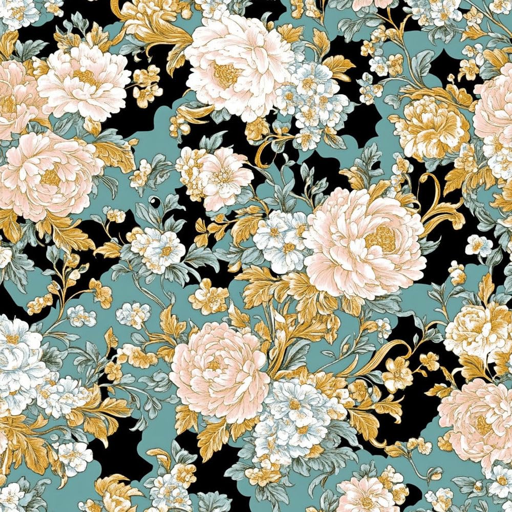 Papier peint adhésif fleur pour masquer les défauts d'un meuble ou d'un mur abîmé