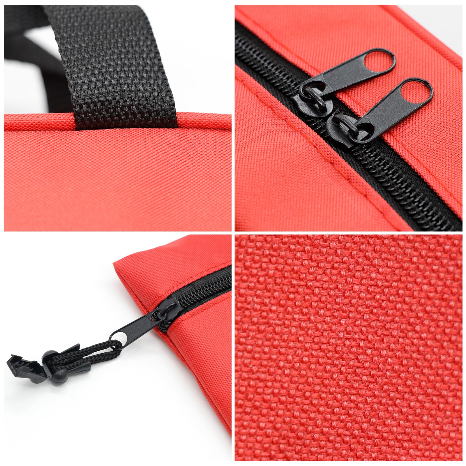 Faylapa Erste-Hilfe-Tasche für Zuhause, leere Reiseutensilien, medizinische Tasche für Reisen, Büro, Fahrzeug, Camping, Outdoor (1 Stück 24 x 18 x 8 cm + 6 Stück 20 x 14 cm, nur Tasche)