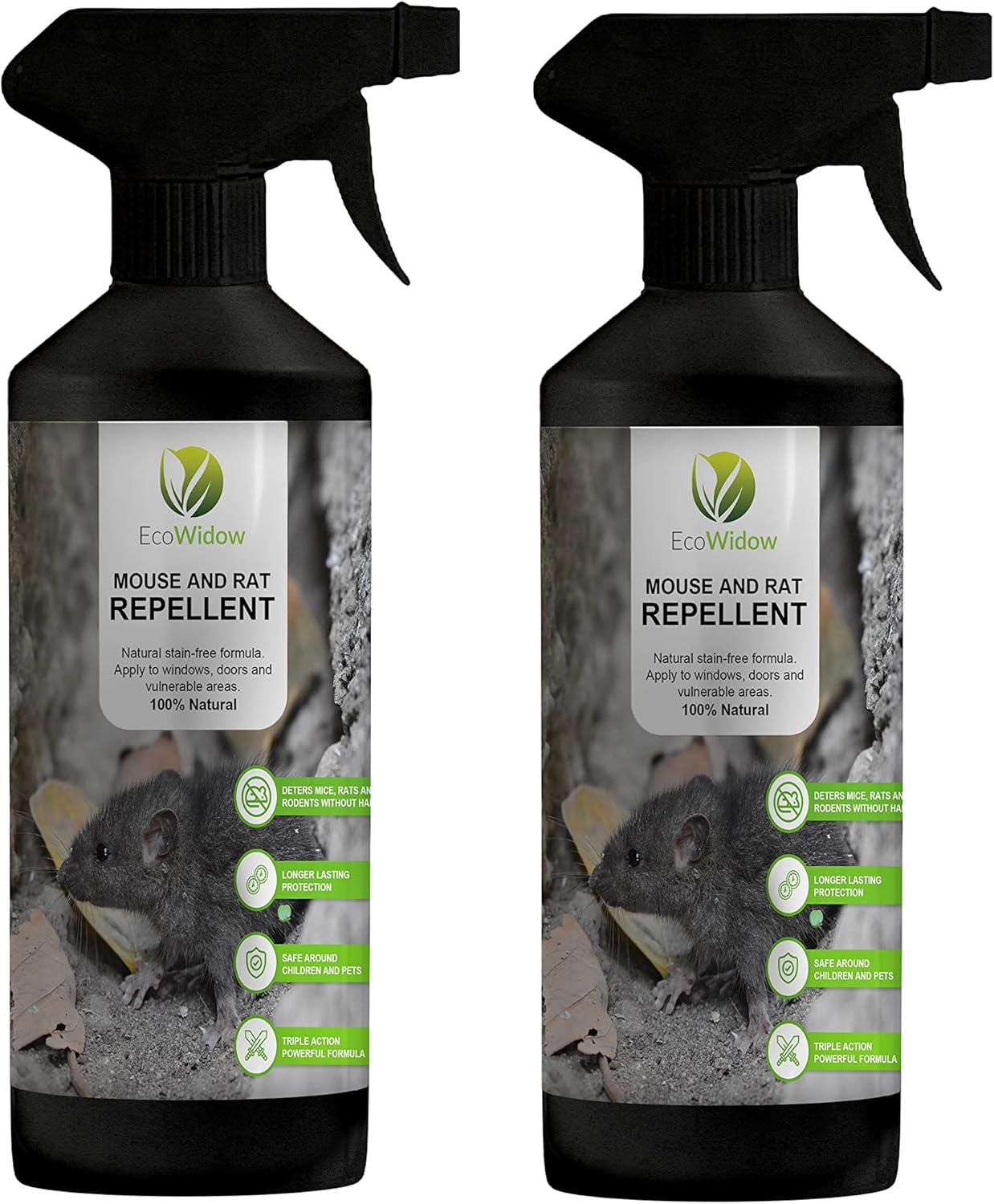 EcoWidow Mouse Repellent Spray 500ml Mouse & Rat Repellent Outdoor and ...