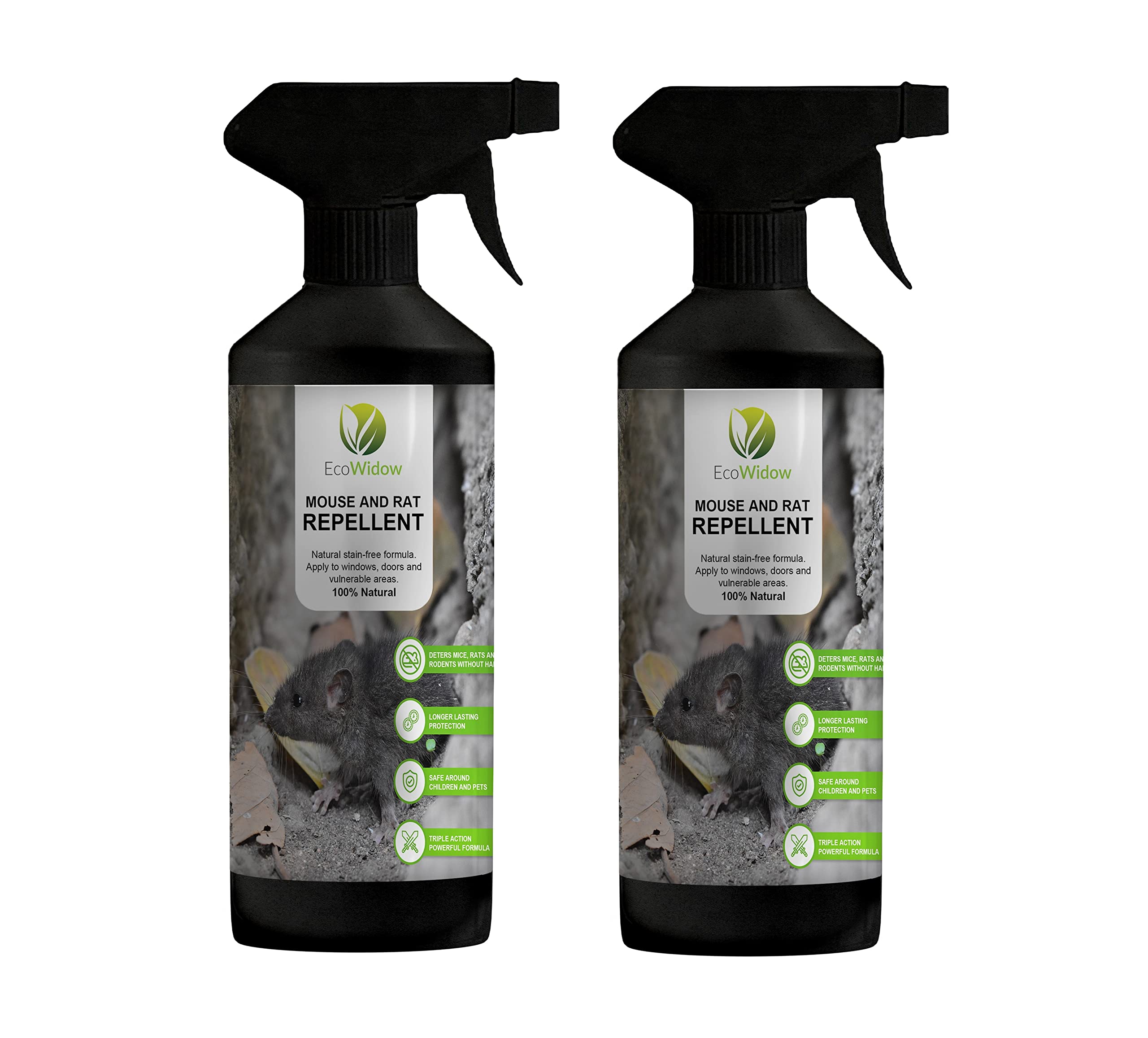 EcoWidow Mouse Repellent Spray 500ml Mouse & Rat Repellent Outdoor and ...