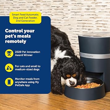 PetSafe Smart Feed Automatic Pet Feeder, 6L/24 Cup, Programmable | Alexa Enabled for Snack Feeding, App Alerts When Low/Empty, Slow Feed Setting, Backup Batteries Keep Meals on Schedule