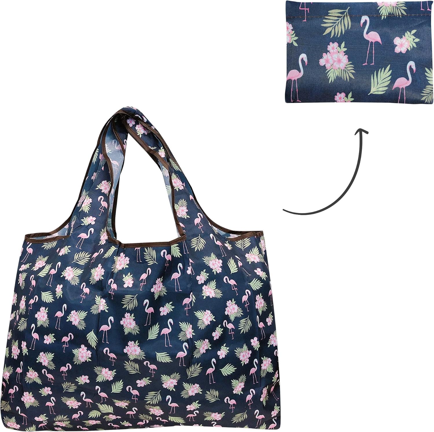 Wrapables Eco-Friendly Large Nylon Reusable Shopping Bags (Set of 2) - Image 5