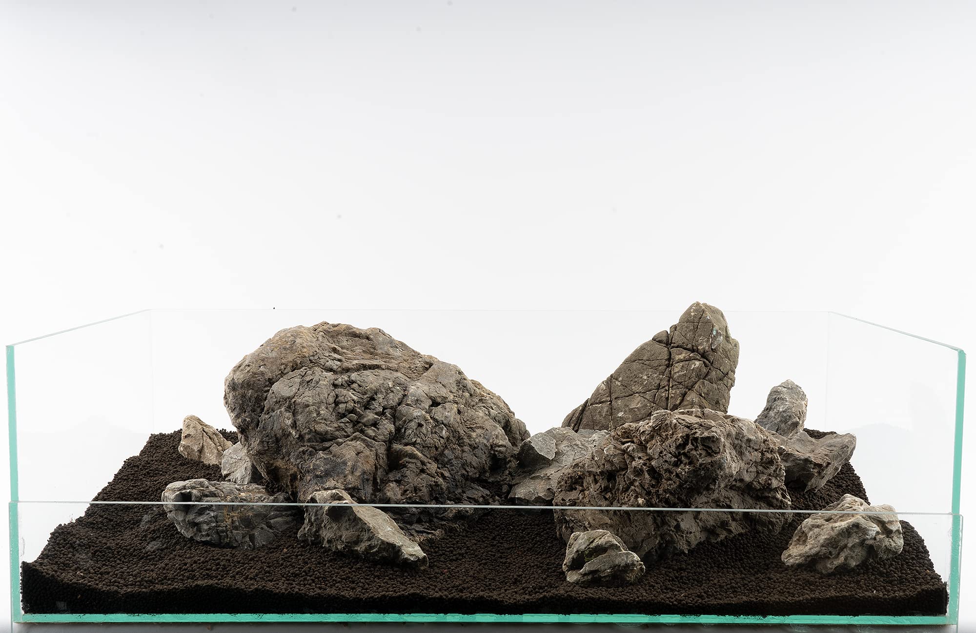 Frodo Stone | Echter Stein Aquarium Deko | Naturstein für natürliche Aquarienlandschaft | 1 Stein | Größe:XL 22-30cm
