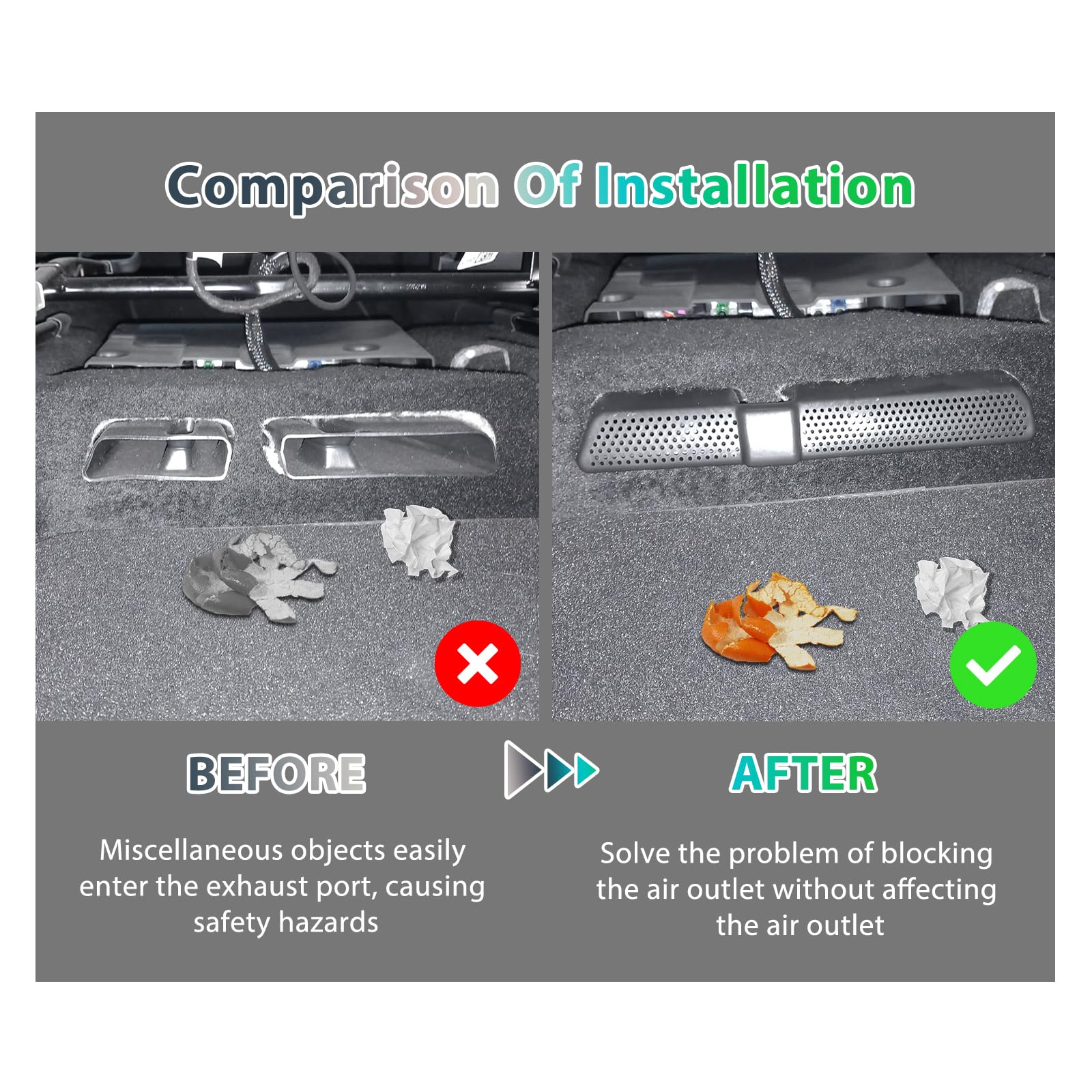 [Zestaw 2 pokrowców na tylne siedzenie do siedzenia Seat Ateca FR Cuprì/Skoda Kodiaq Karoq/TiguGrunge 2 2017-2023 2024, pokrowiec samochodowy Air Vent Seat, pokrowiec ochronny z filtrem powietrza na
